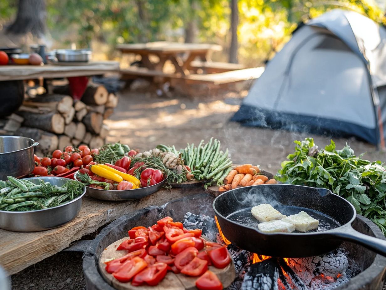 Can I make delicious meals while camping with only 5 ingredients?