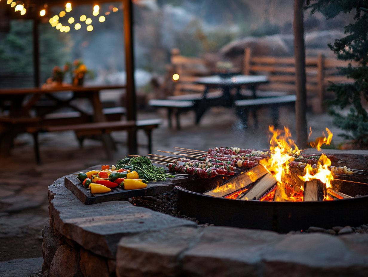 An array of fire pits suitable for outdoor cooking and gatherings.