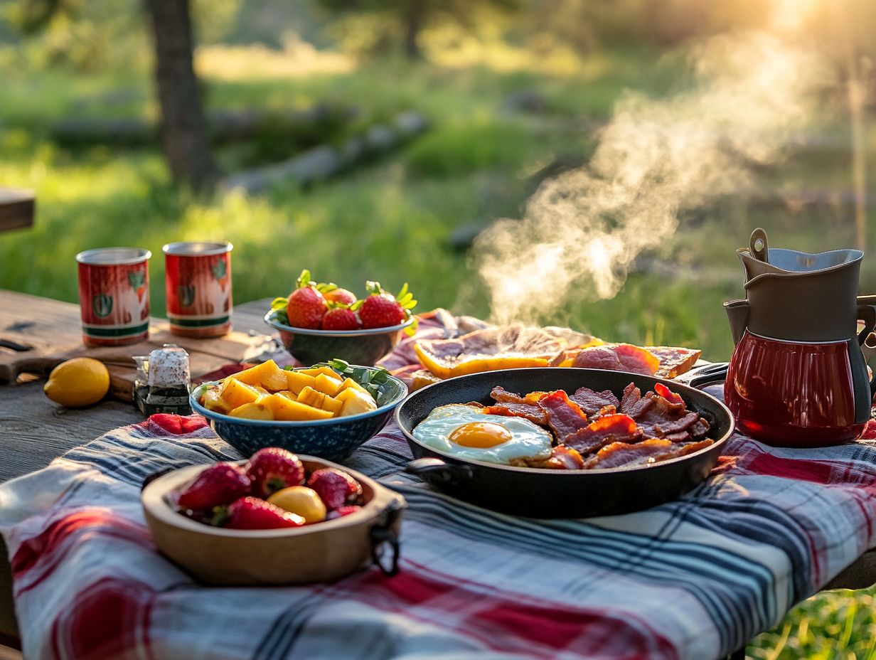 What Are Some Tips for Preparing Breakfast While Camping?