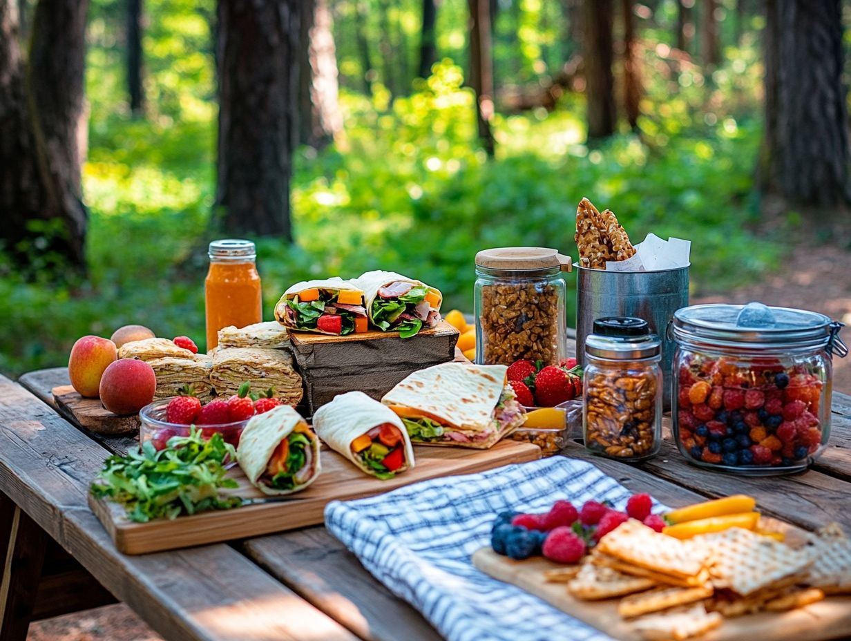 How Can One Plan Ahead for Camping Lunches?