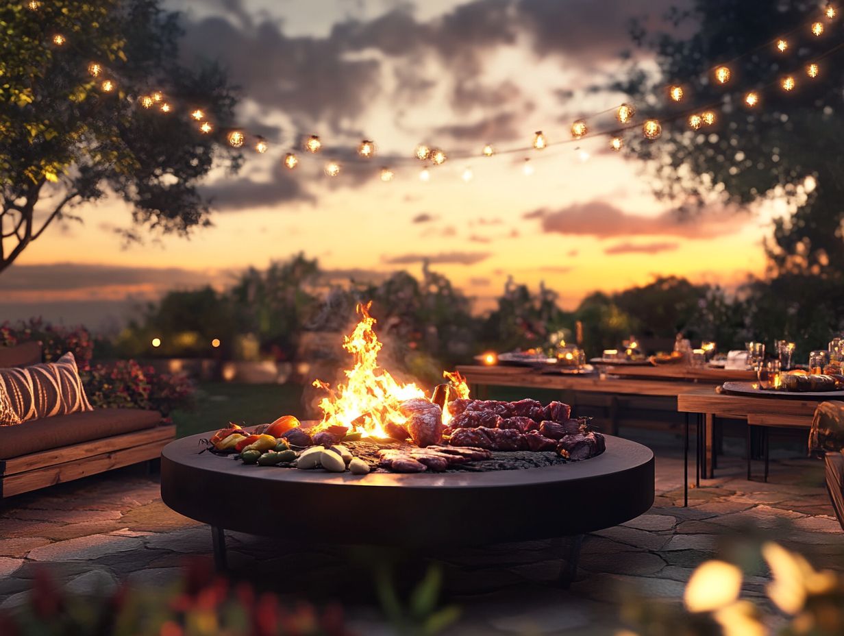 Cooking tips for fire pit gatherings with friends.