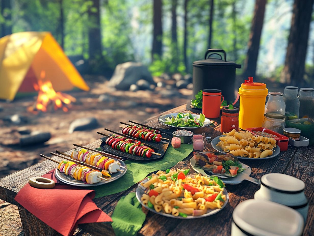 Creative ways to use leftovers while camping.