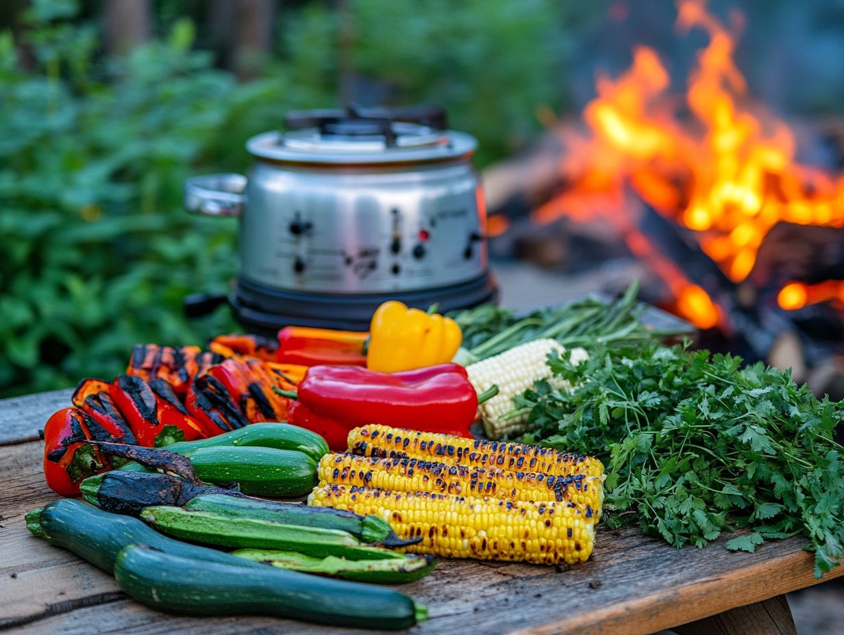 Delicious grilled vegetable recipes for camping!