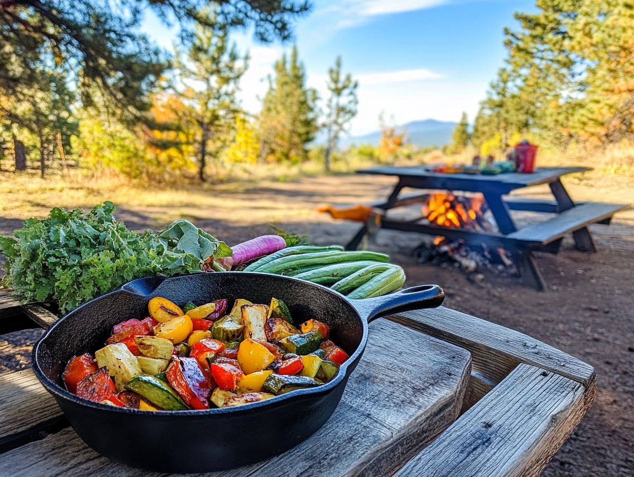 What Are Some Tips for Preparing Vegetables While Camping?