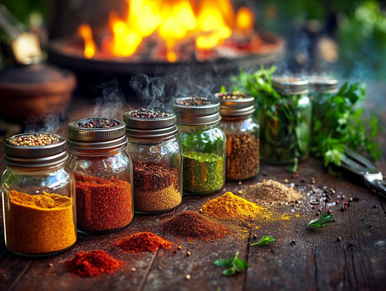 How Can These Spices Enhance the Flavor of Fire Pit Cooked Food?