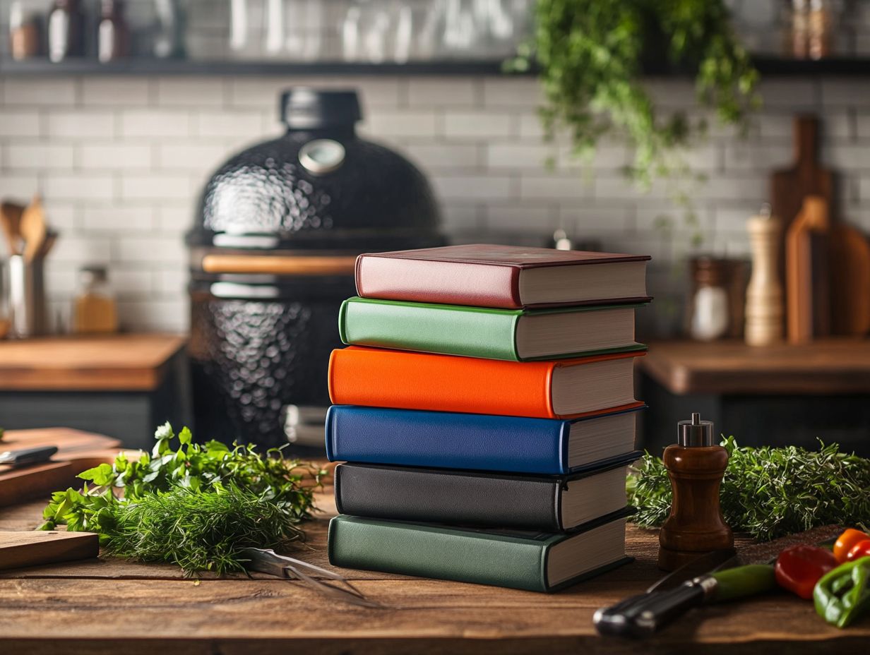 Image showcasing the top 5 inspirational smoker cookbooks.