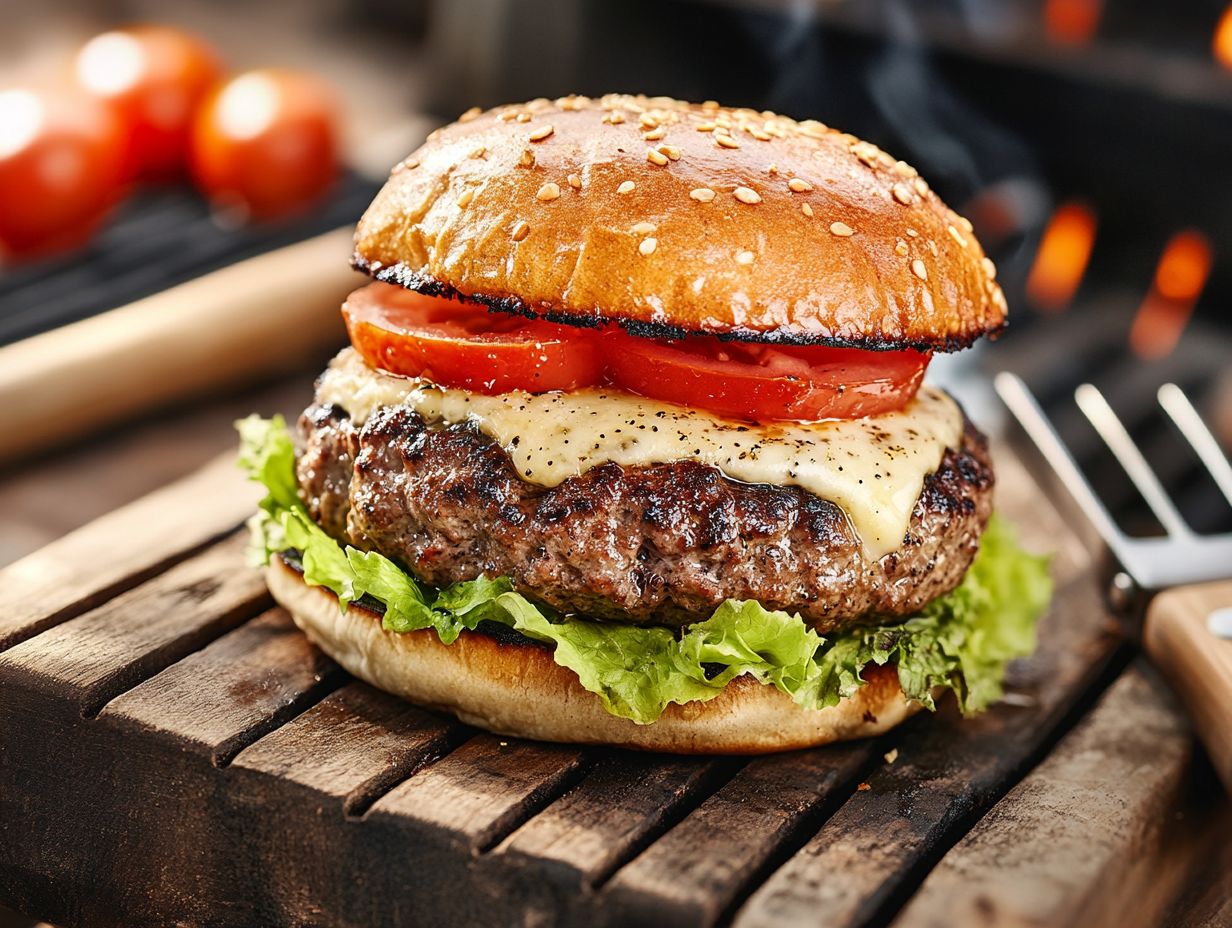 How do I choose the right meat for grilling a burger?