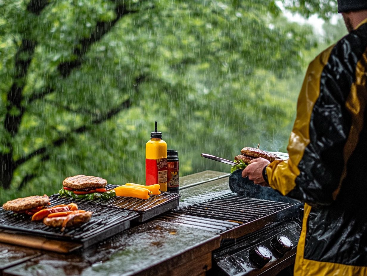 How Can You Create a Sheltered Area for Grilling?