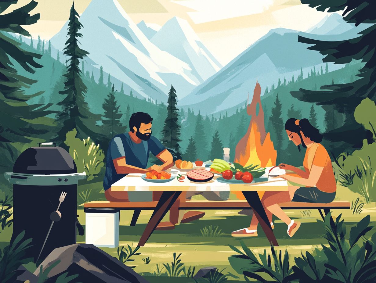 Best Practices for Food Safety While Camping Infographic