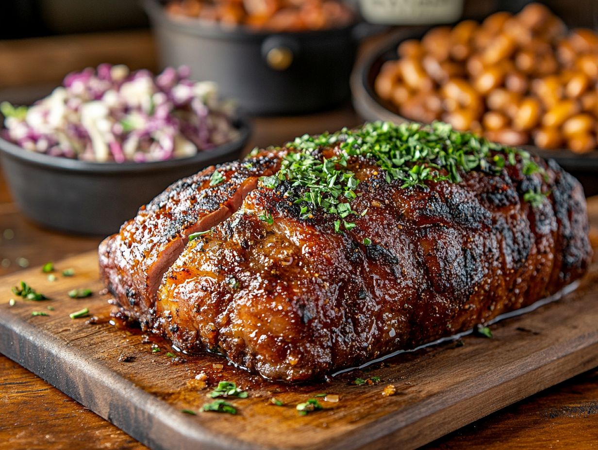 A variety of marinades, rubs, and brines for smoked pork