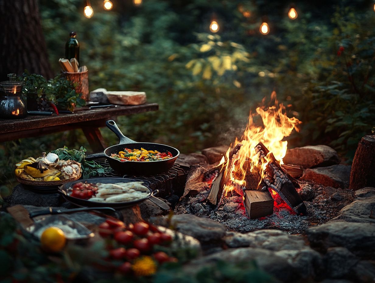 Find the perfect spot for campfire cooking magic!