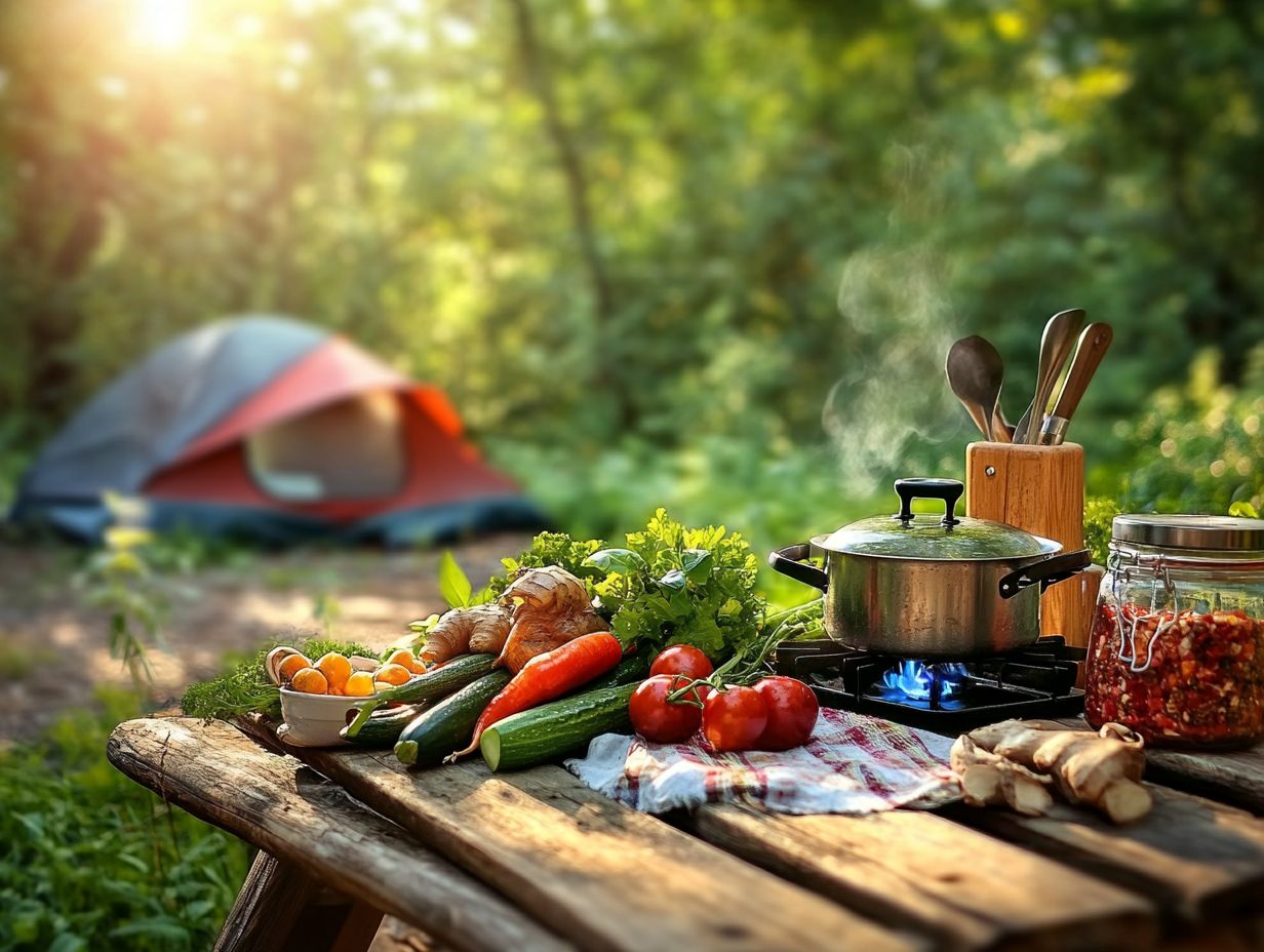 Cleaning and Storing Food while Camping