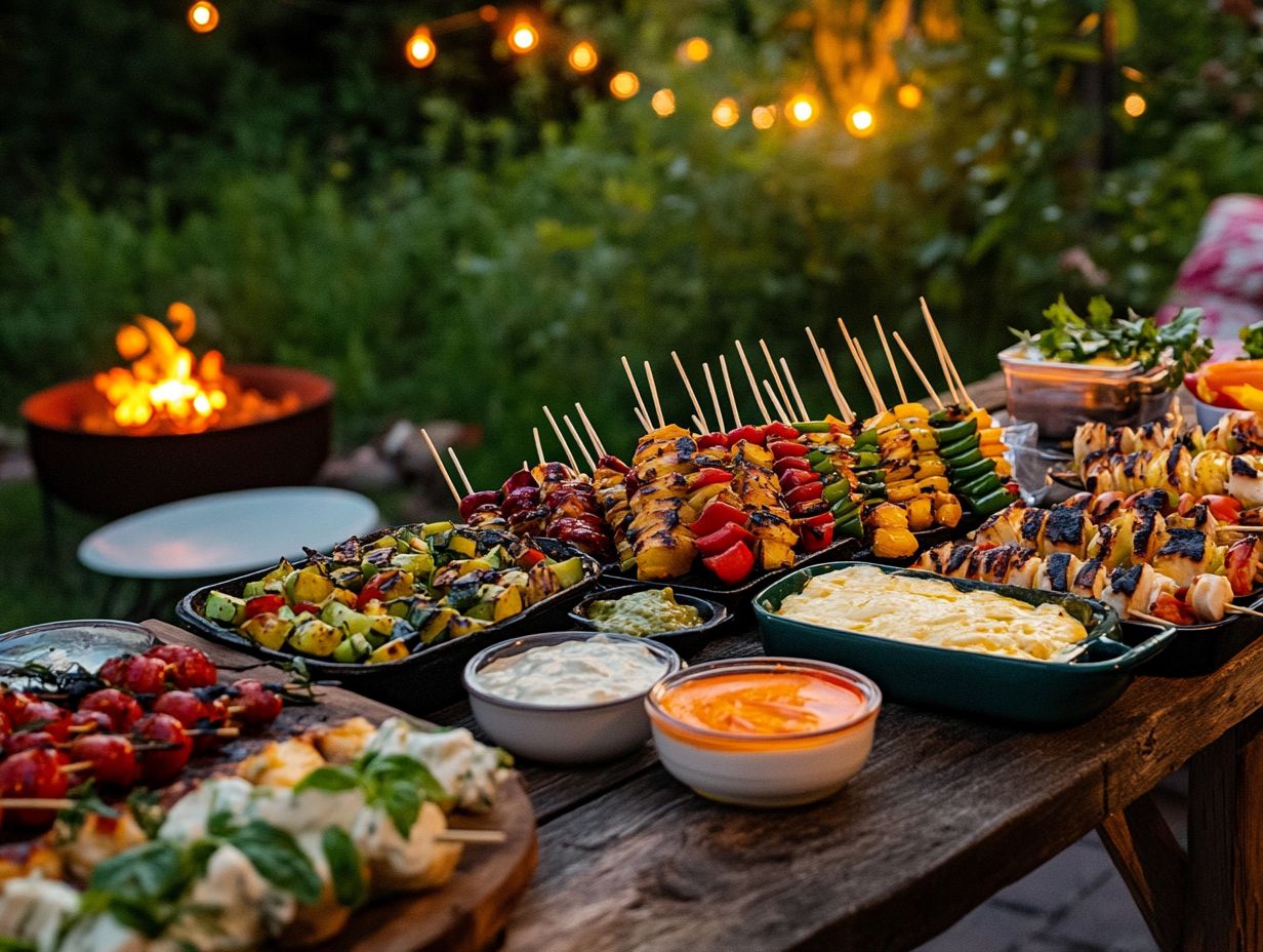 Creative appetizers for fire pit cooking