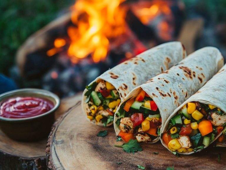 Delicious Camping Wraps for Quick Meals