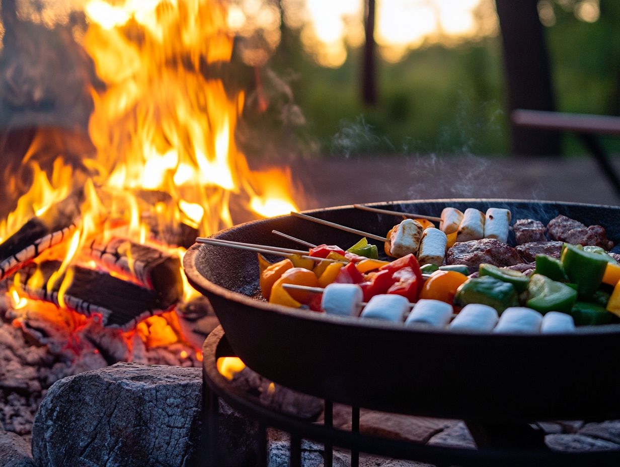 What is fire pit cooking?