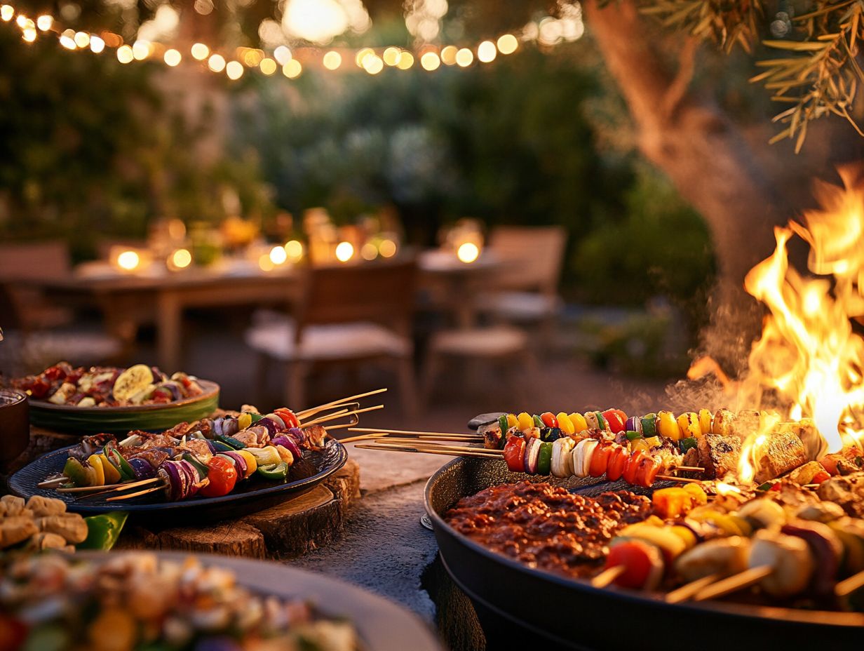 Image of fire pit cooking with global recipes