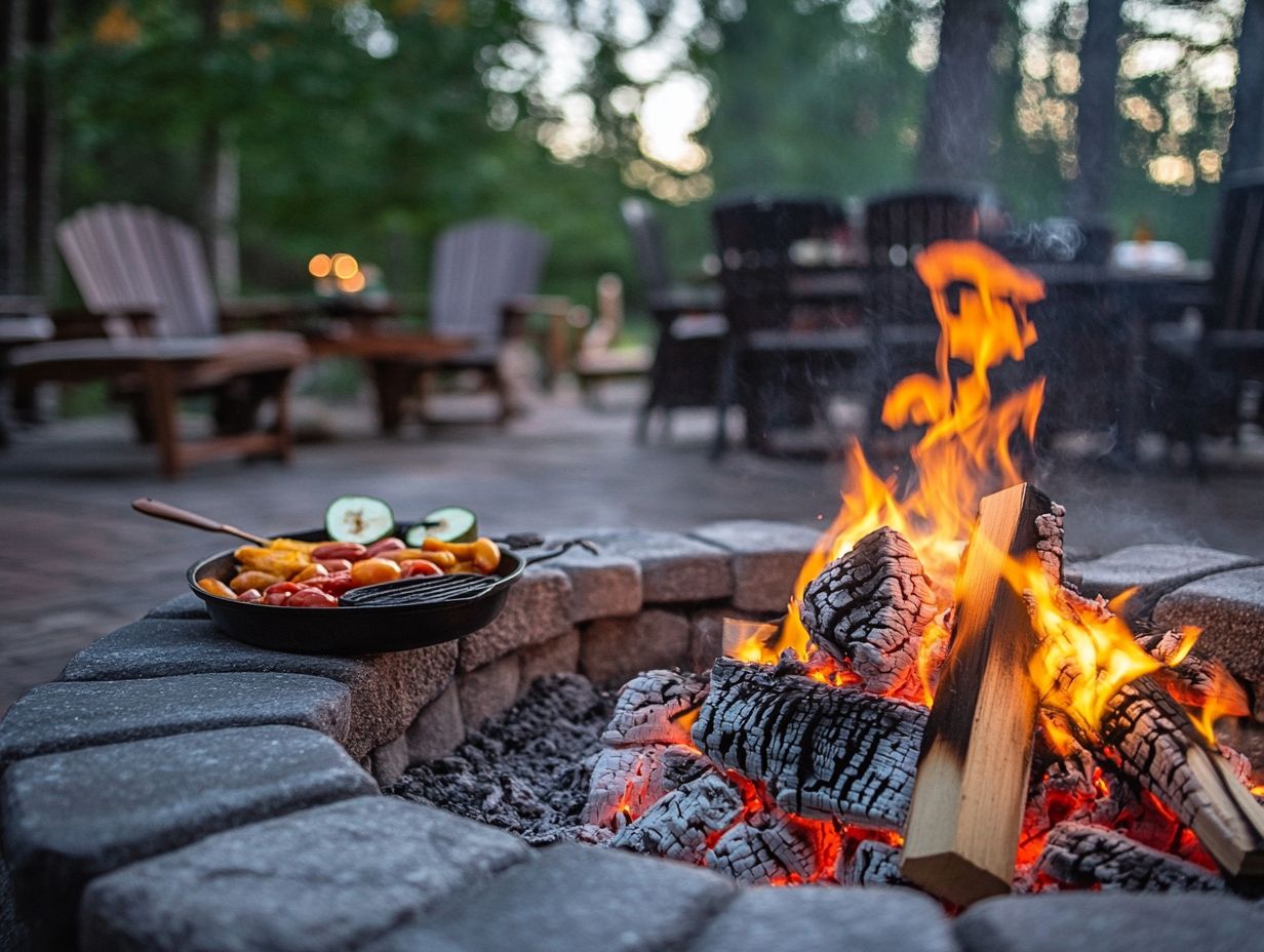 1. How often should I clean my fire pit for cooking purposes?