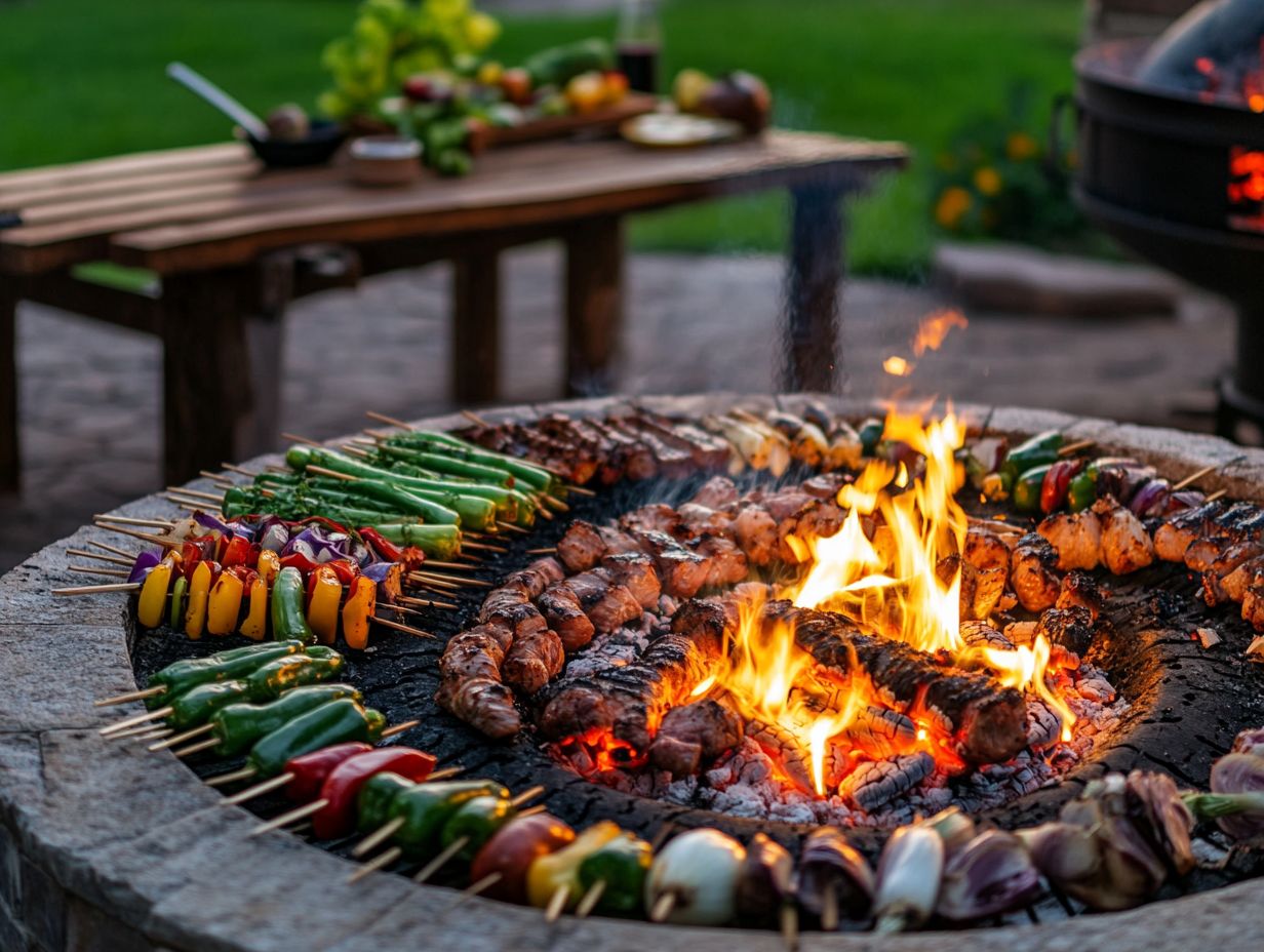 Image showing fire pit cooking techniques