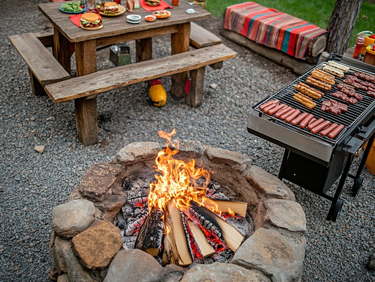 Comparison of Fire Pit Cooking and Traditional Grilling