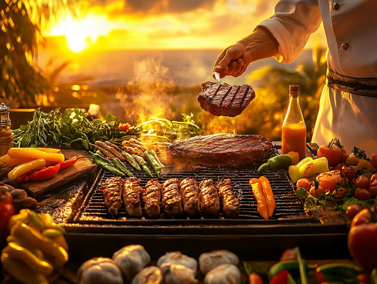 Guidelines for Grilling Time and Temperature with a meat thermometer