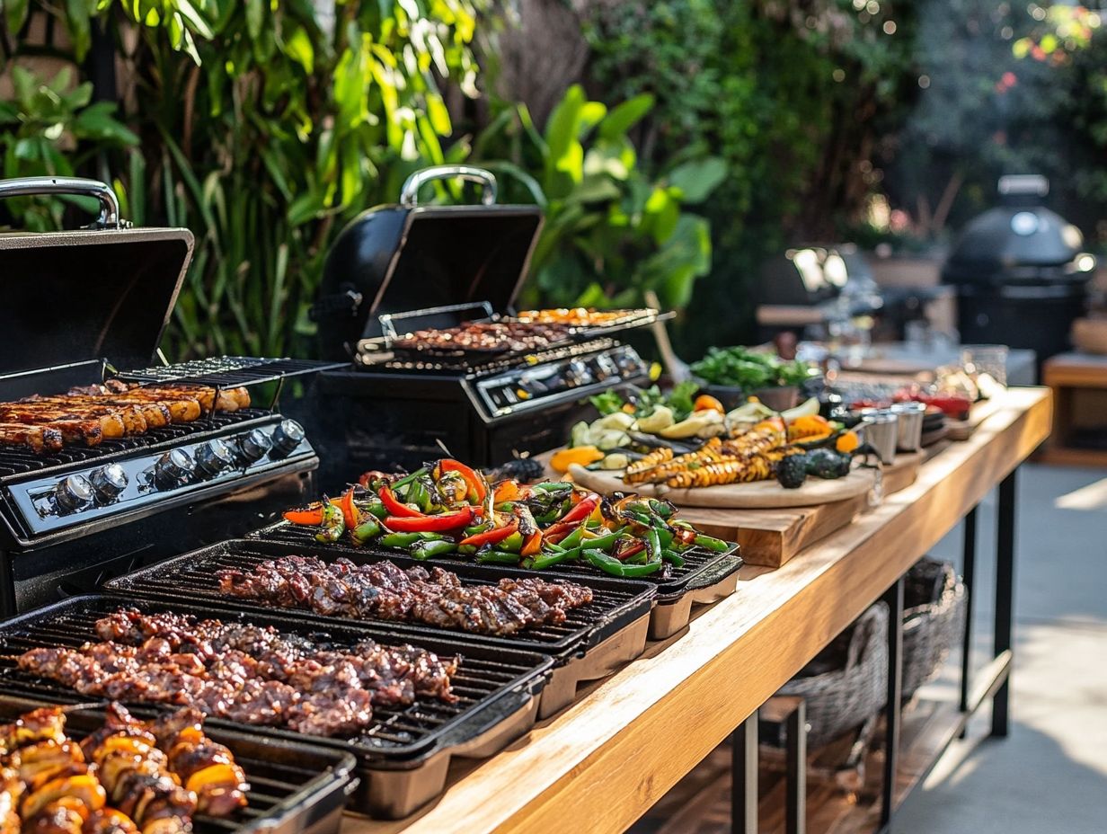 Comparison of Gas and Charcoal Grills: Benefits and Features