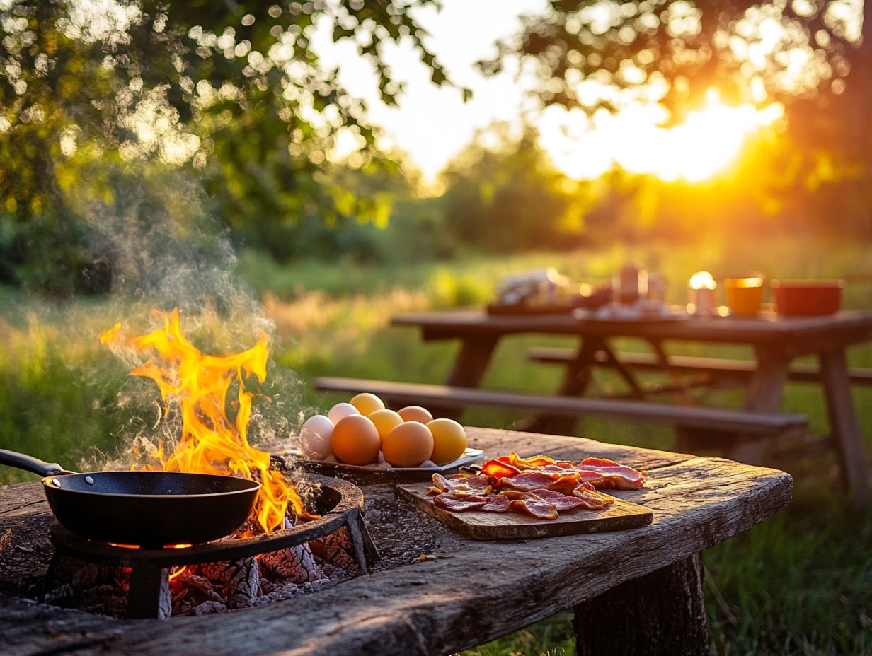 What is the best type of fire to cook breakfast over?