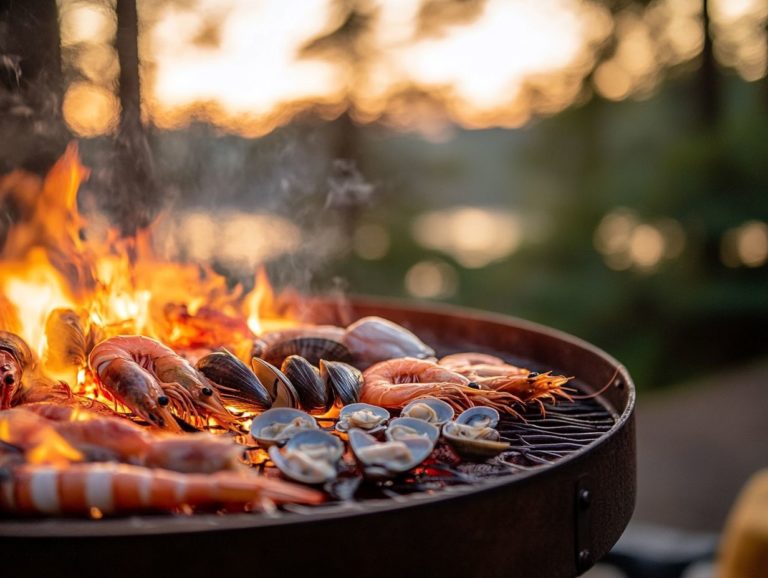 How to Cook Seafood on a Fire Pit