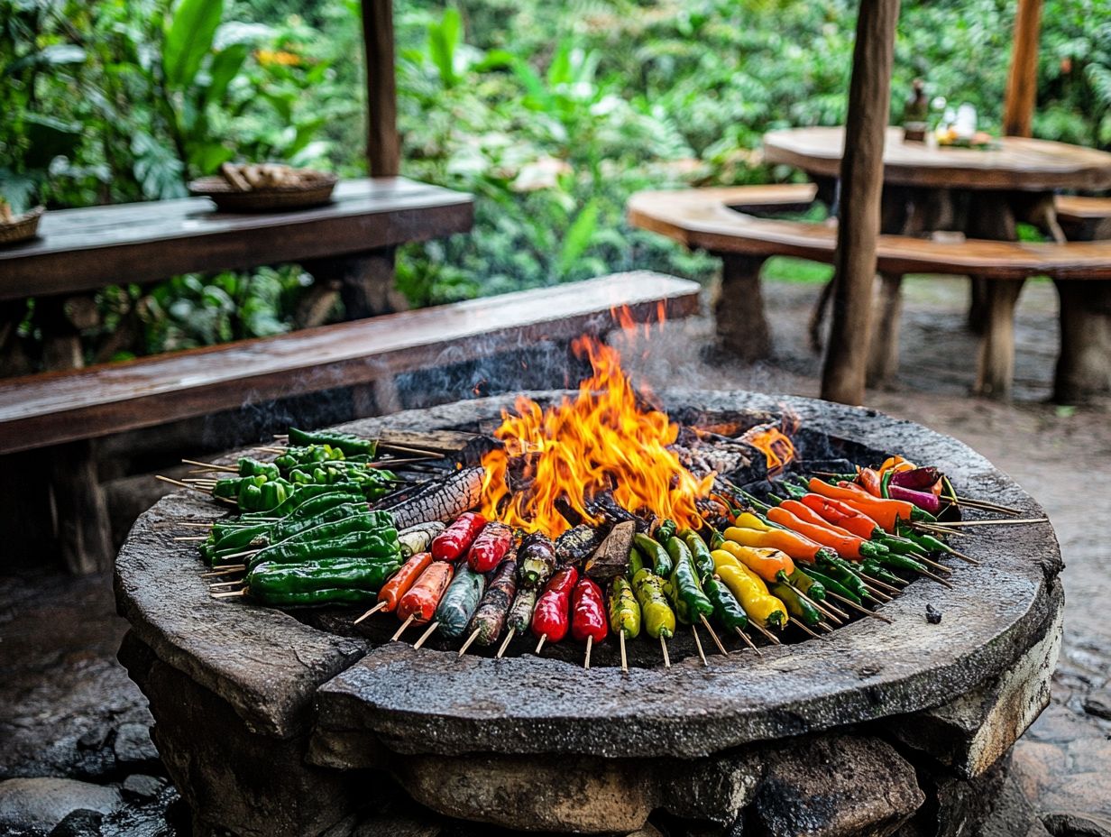 An overview of frequently asked questions about cooking vegetables on a fire pit.