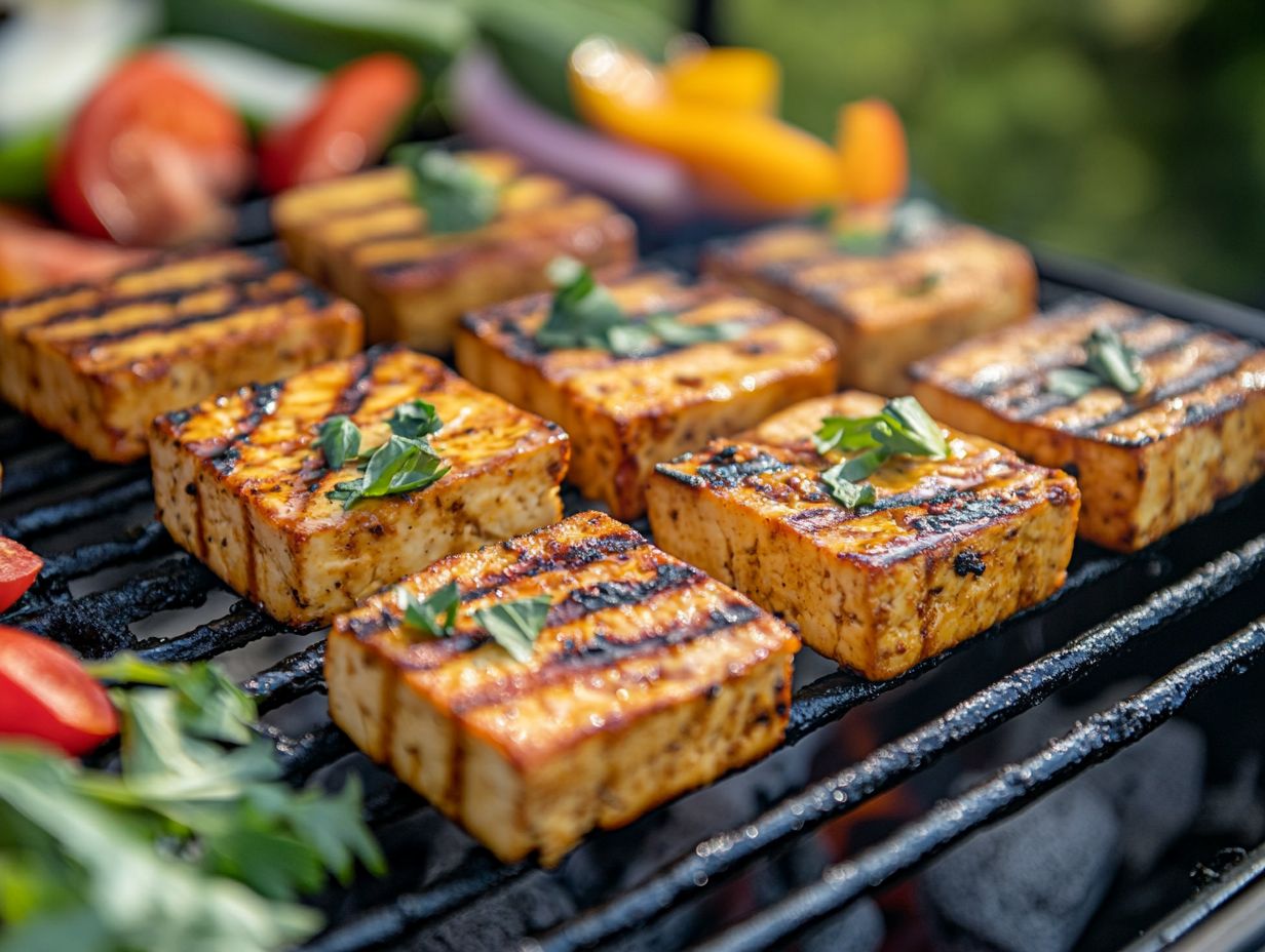 Delicious serving suggestions for grilled tofu