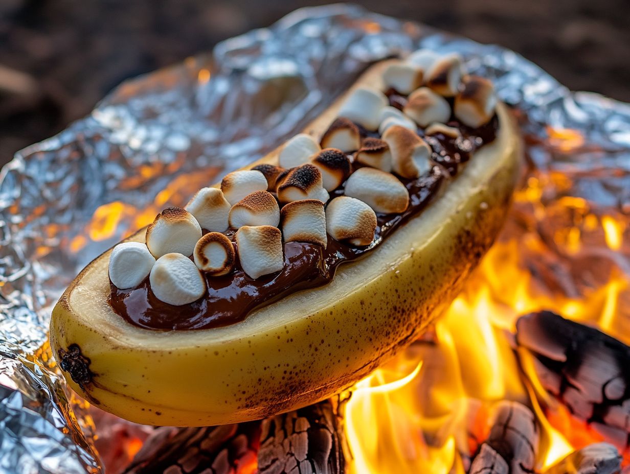 Preparing the Campfire and Bananas