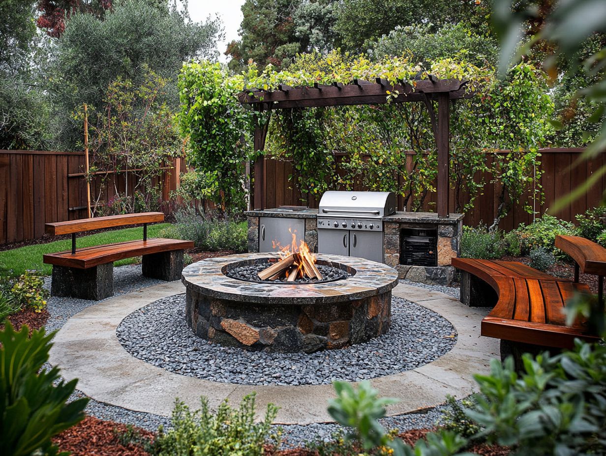 Choosing the best spot for your fire pit cooking station