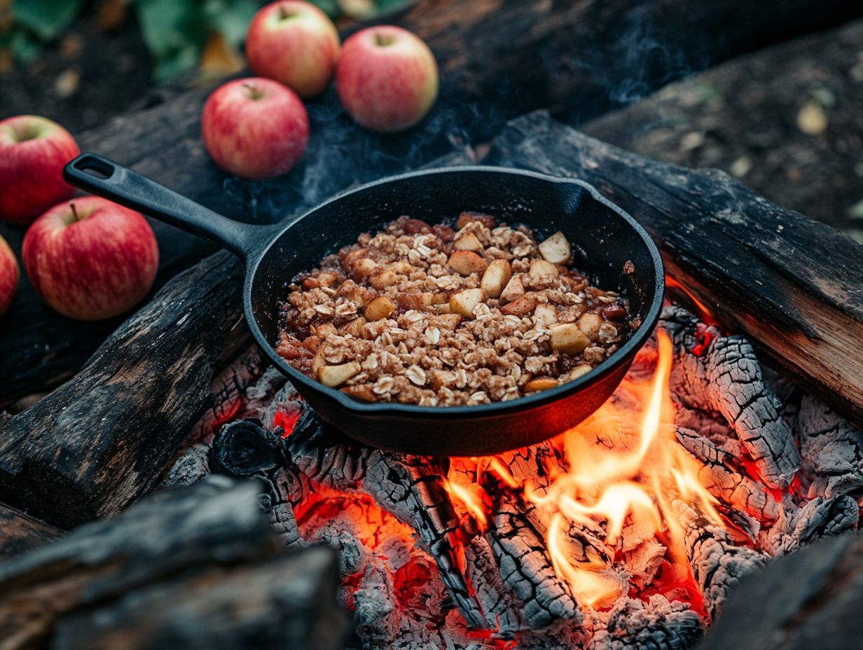 A variety of apples for making Campfire Apple Crisp