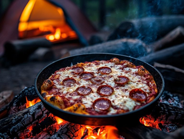 How to Make Camping Pizza Over a Fire