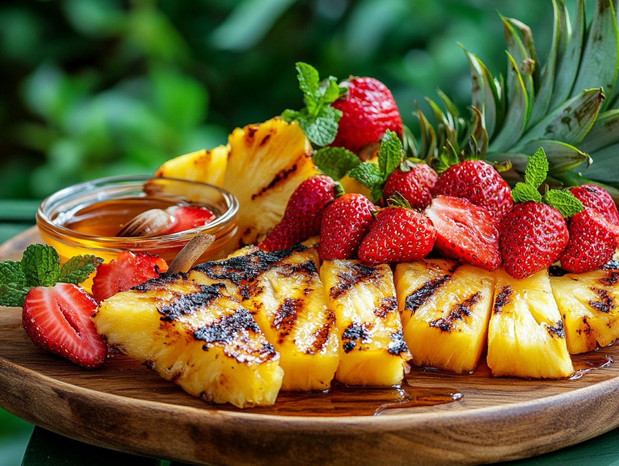 Preparing Fruit for Grilling