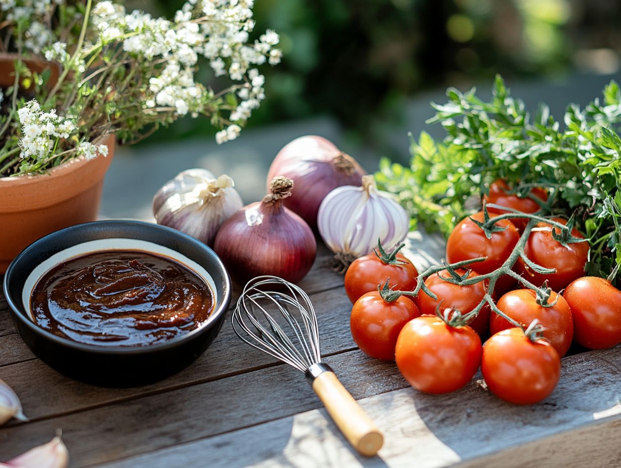 A mouthwatering BBQ sauce showcasing a perfect flavor profile