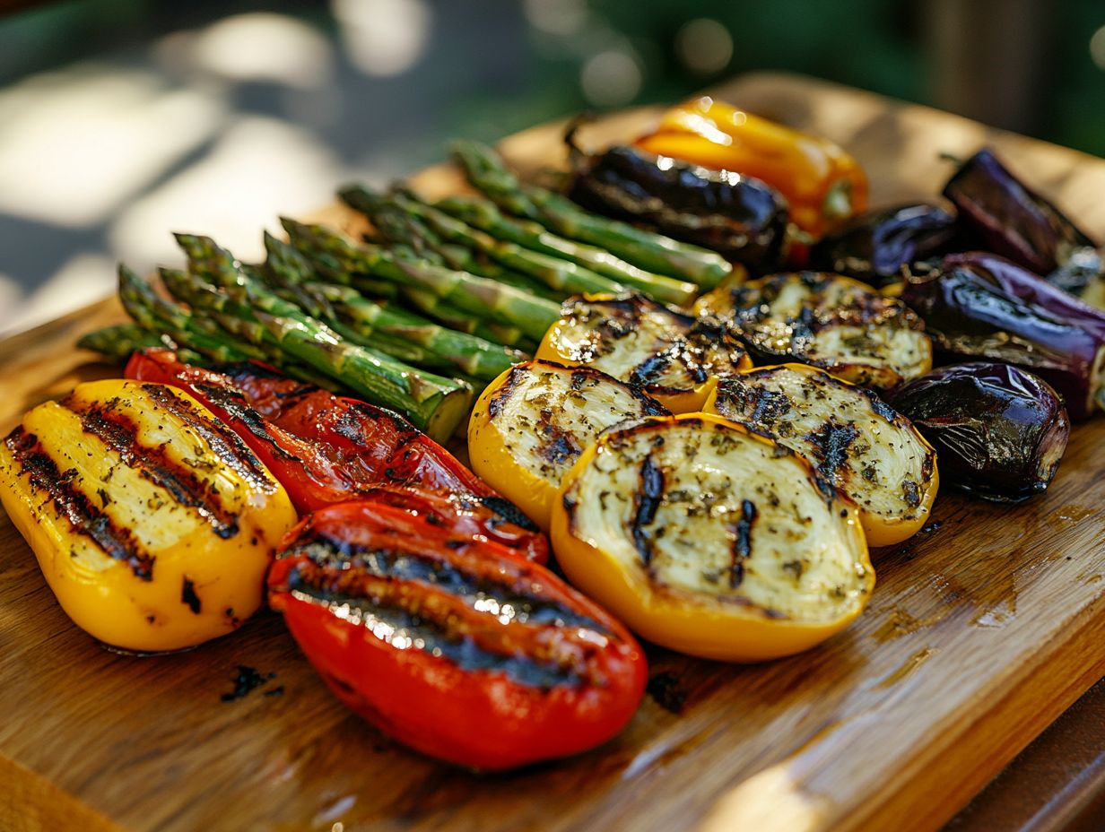 Visual summary of key takeaways for grilling vegetable medleys.