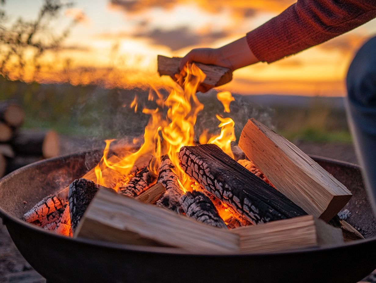 Building a Fire for Cooking