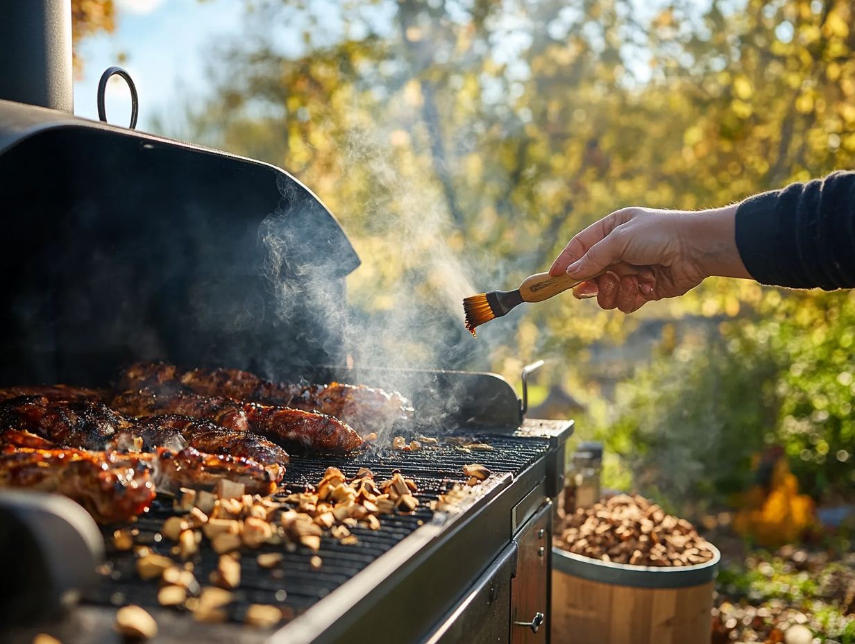 Time required to season a new smoker