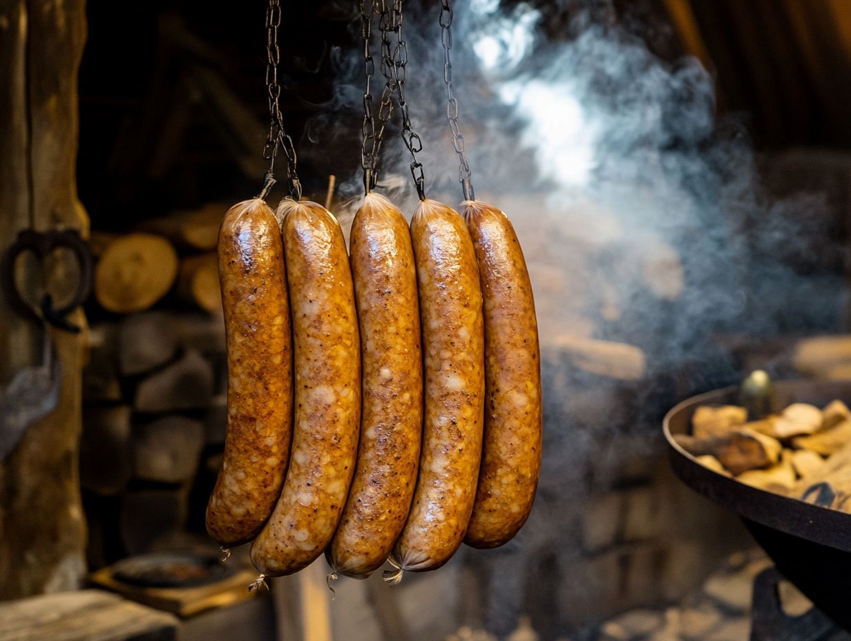 Preparing Sausages for Smoking