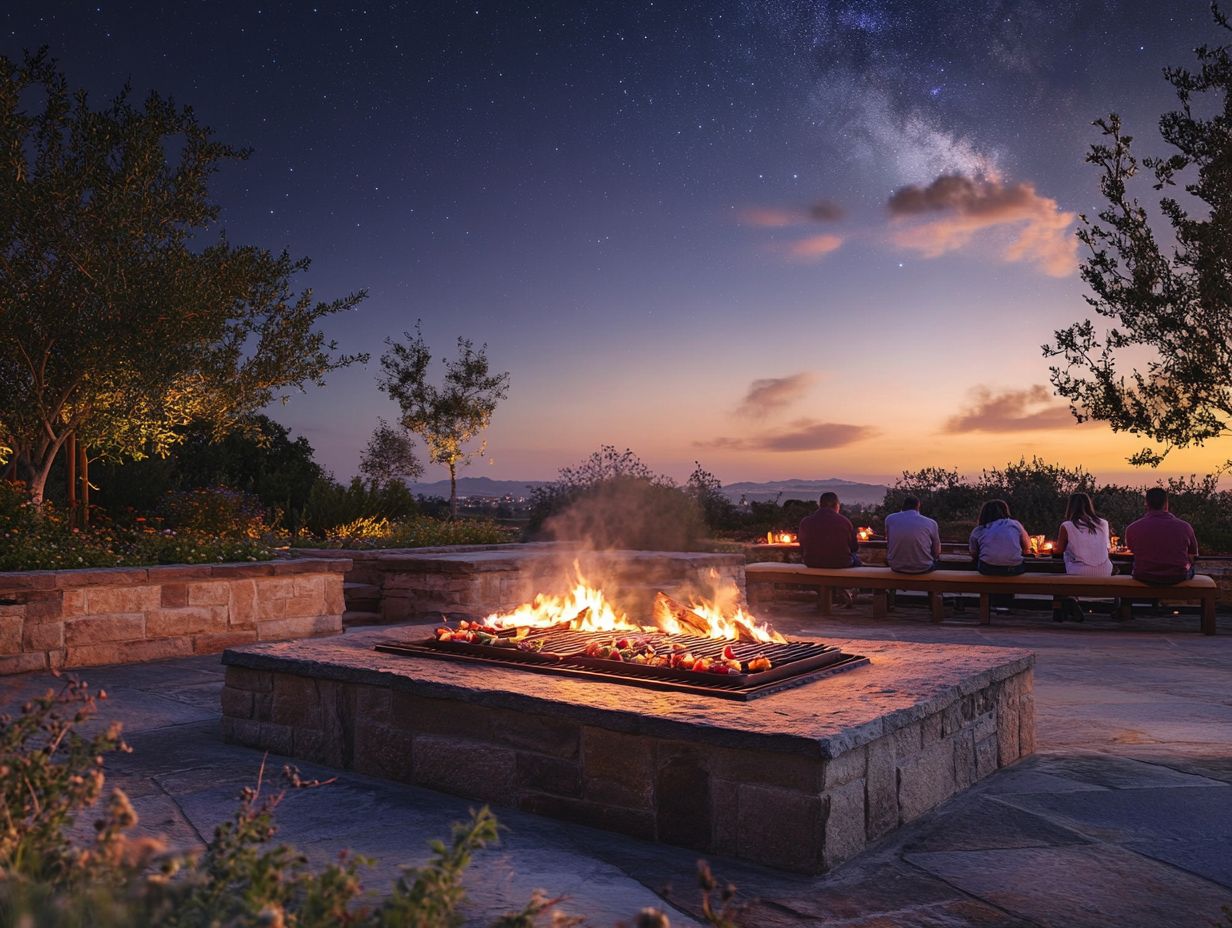 What is fire pit cooking?