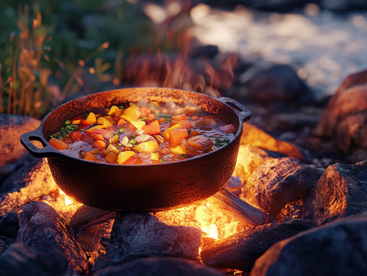 1. What are some simple campfire stews that will warm me up?