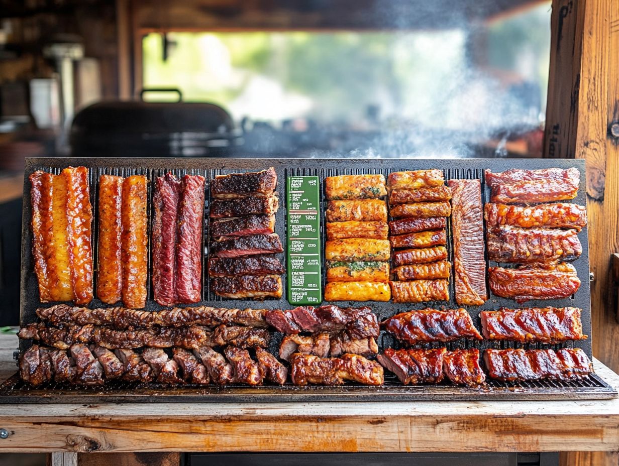 Chart of Smoker Cooking Times for Different Meats