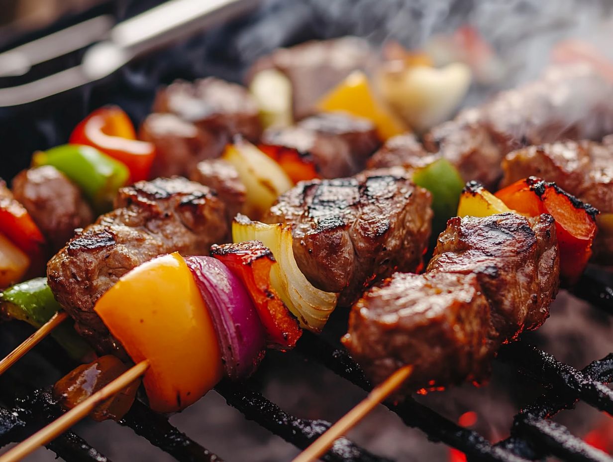 Infographic on Grilling Kebabs Tips