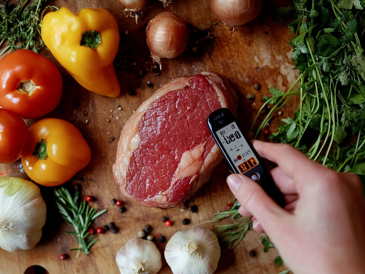 What are the benefits of using a meat thermometer?