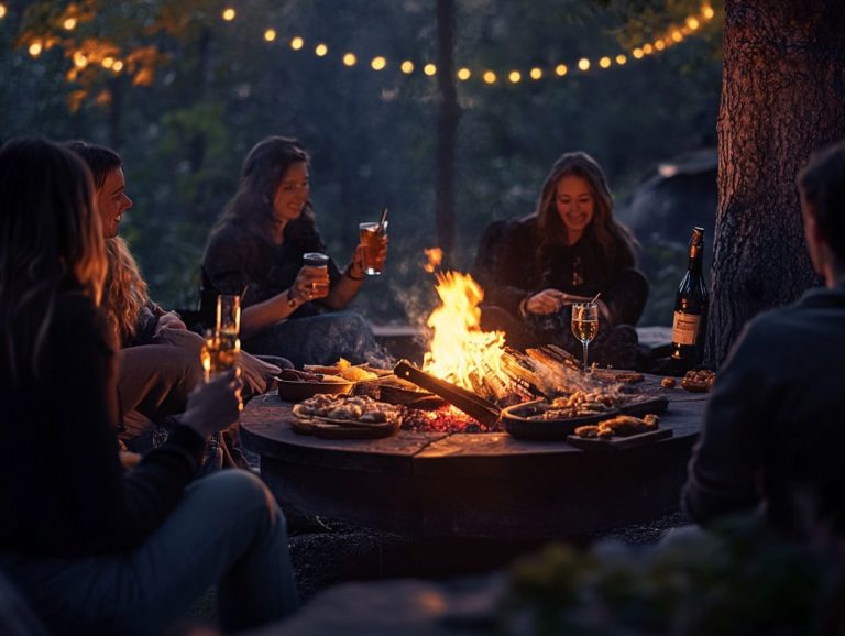 The Best Drinks to Pair with Fire Pit Meals