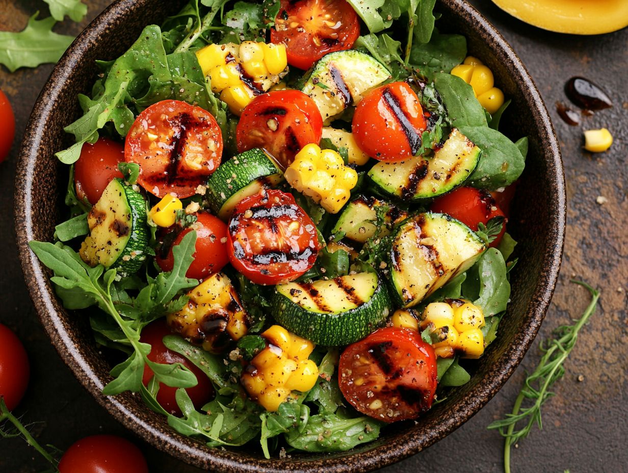 Delicious Grilled Chicken and Strawberry Salad served on a plate.