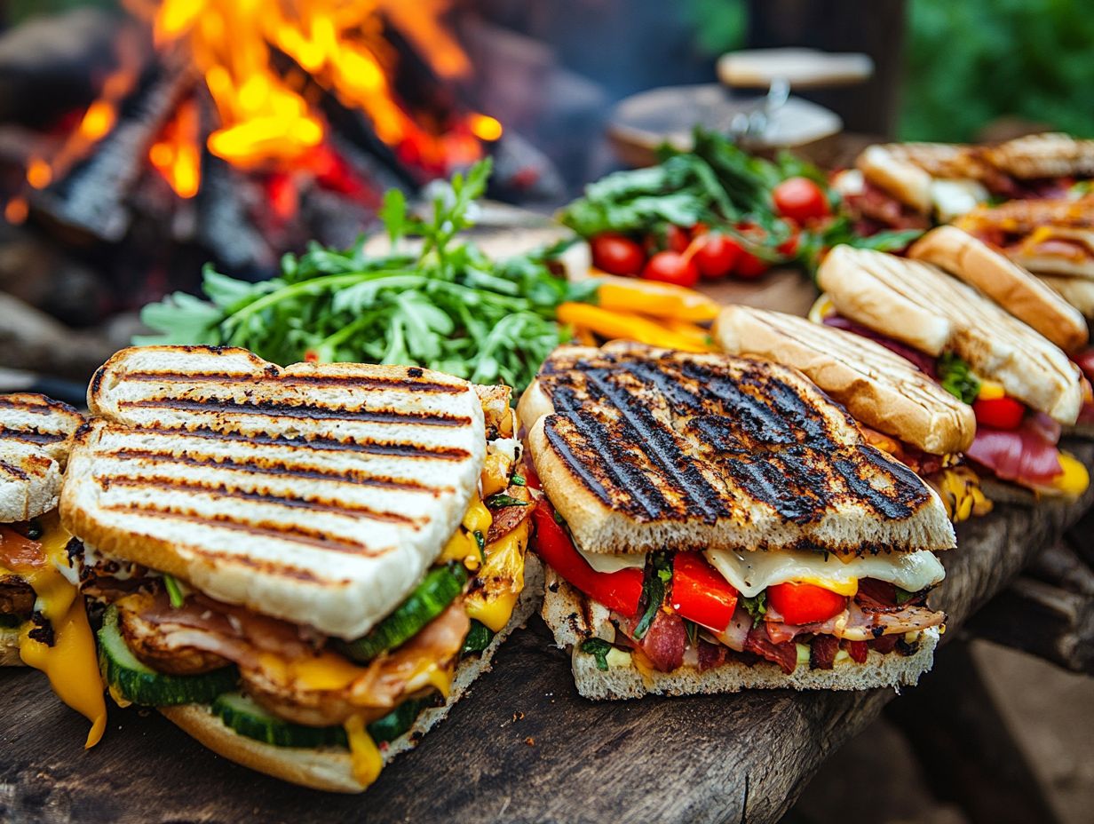 A delicious Campfire BLT sandwich enhanced with creamy avocado.