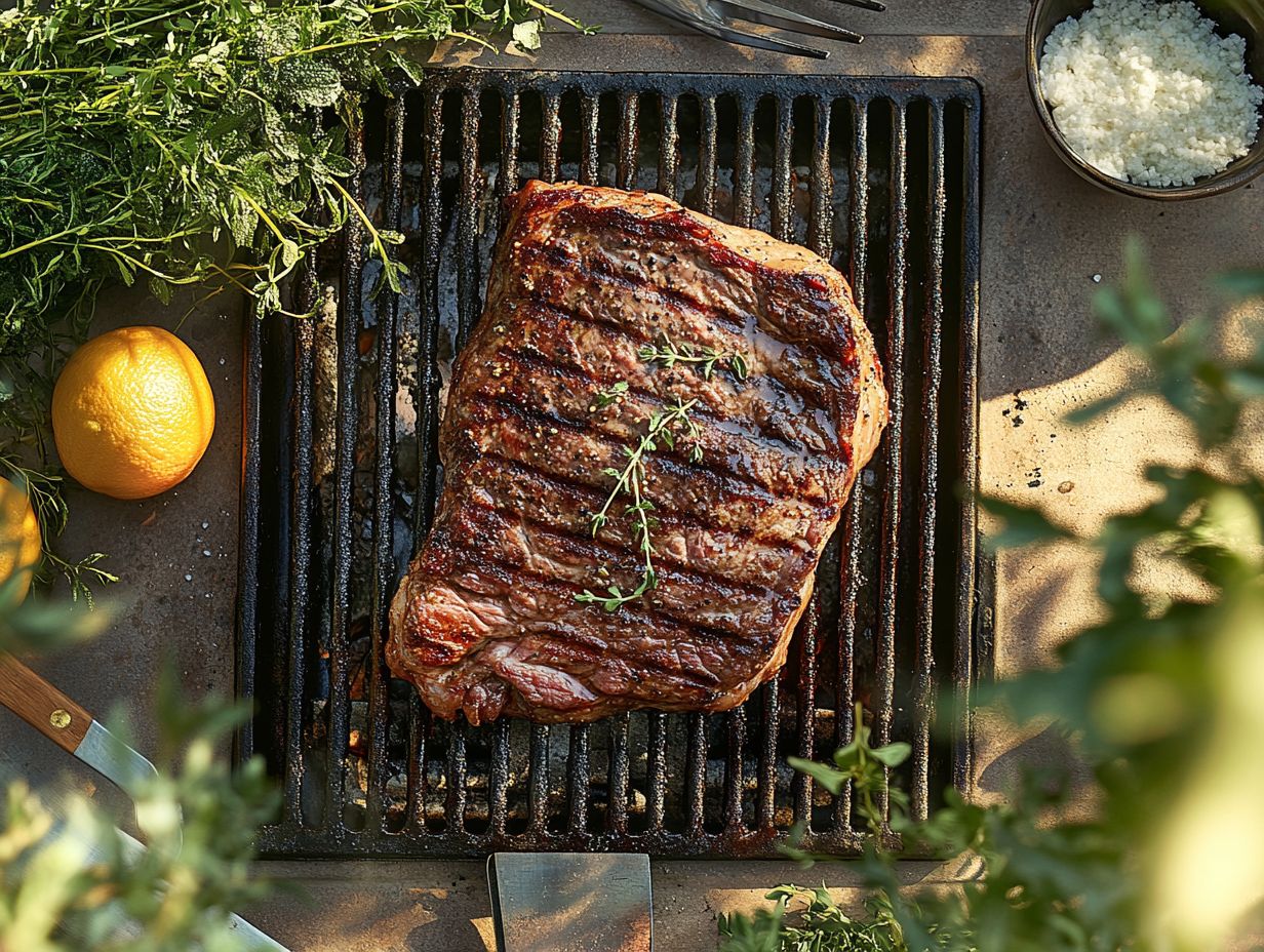 Infographic on Key Takeaways for Grilling Steak