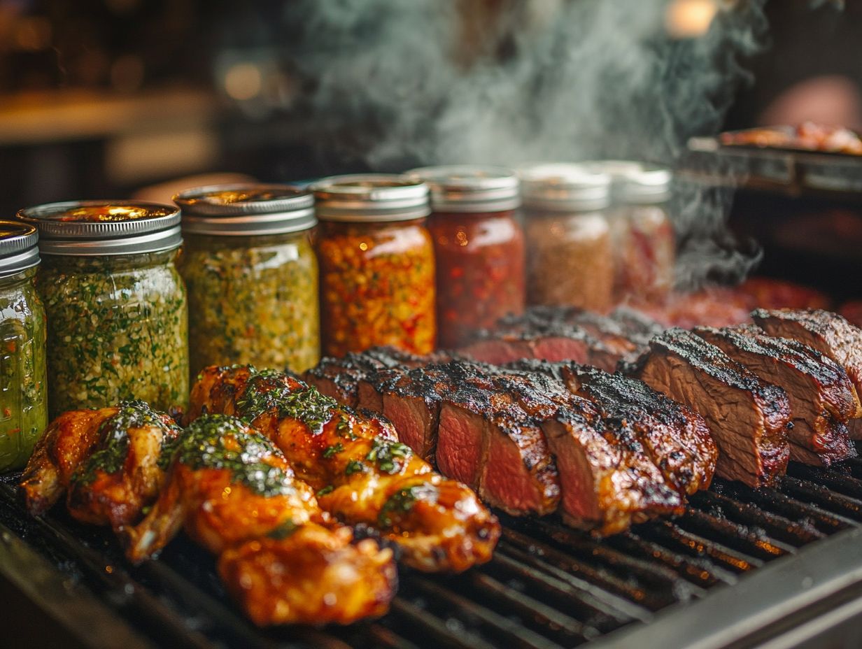 Delicious marinades for grilling different meats