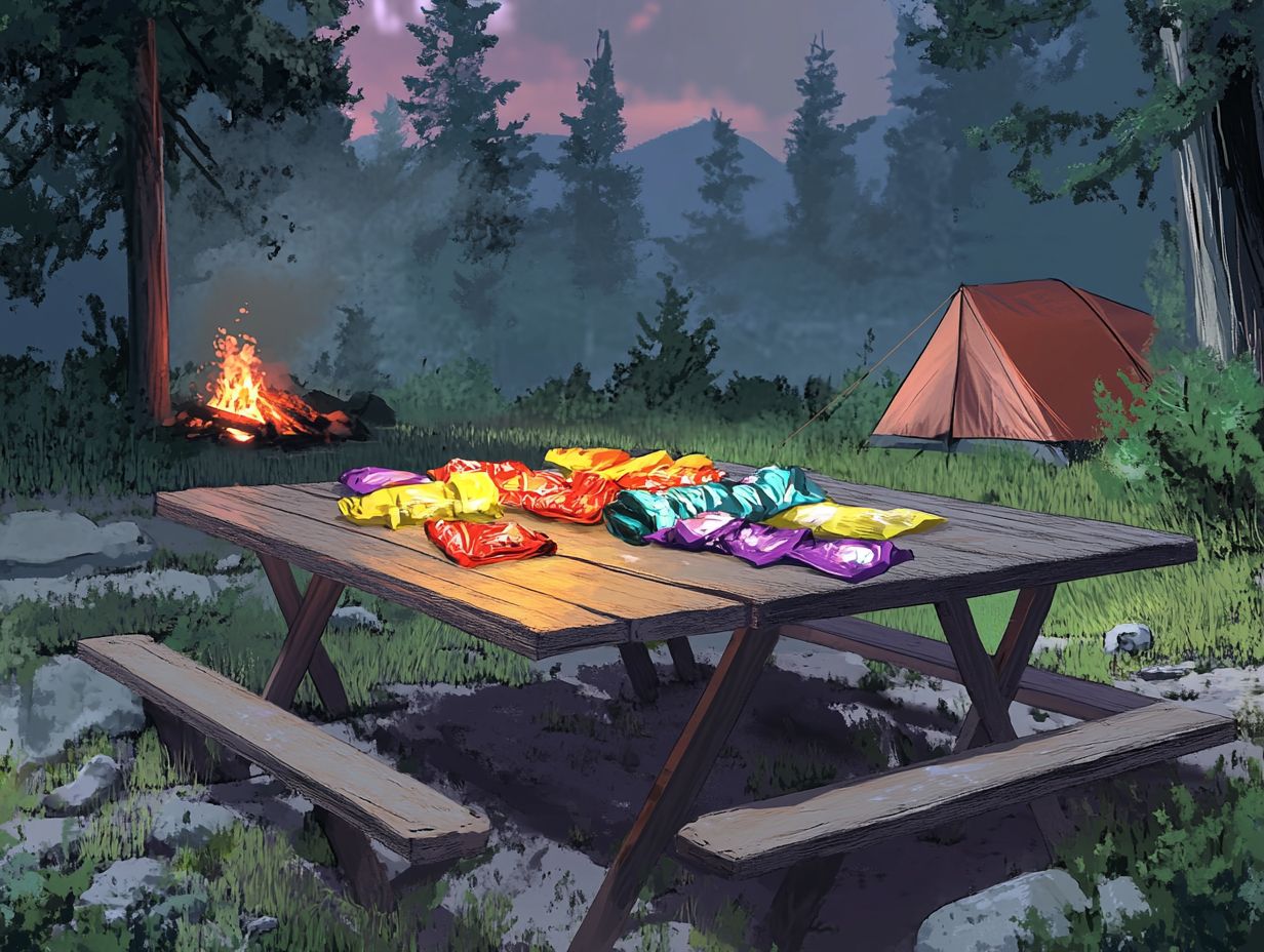 What are the benefits of using foil packet meals for camping?